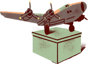 illustration of a canadian military airplane