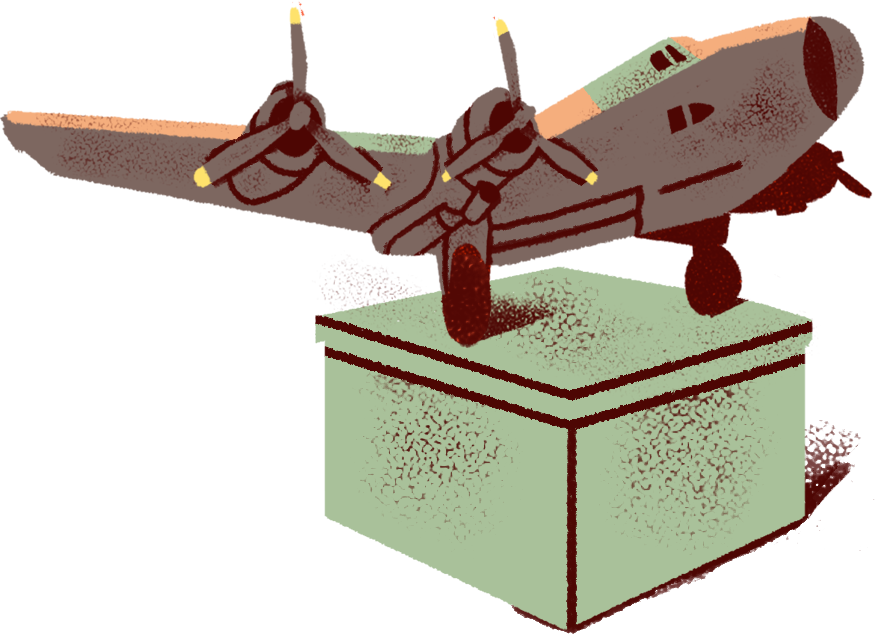 illustration of a canadian military airplane