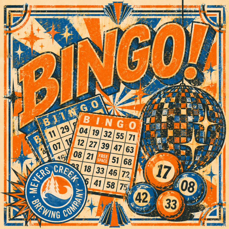 bingo sheet, disco ball, 8 balls