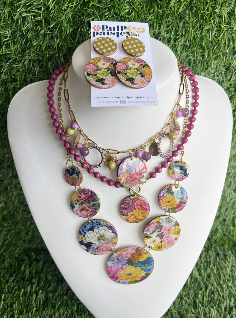 necklace on a mannequin