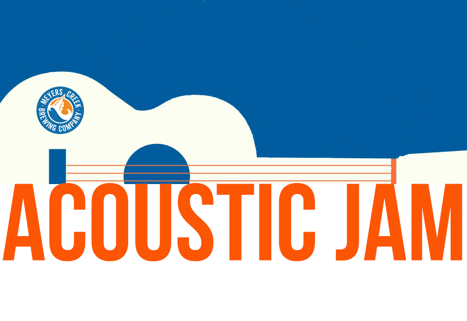 guitar laying sideways blue background