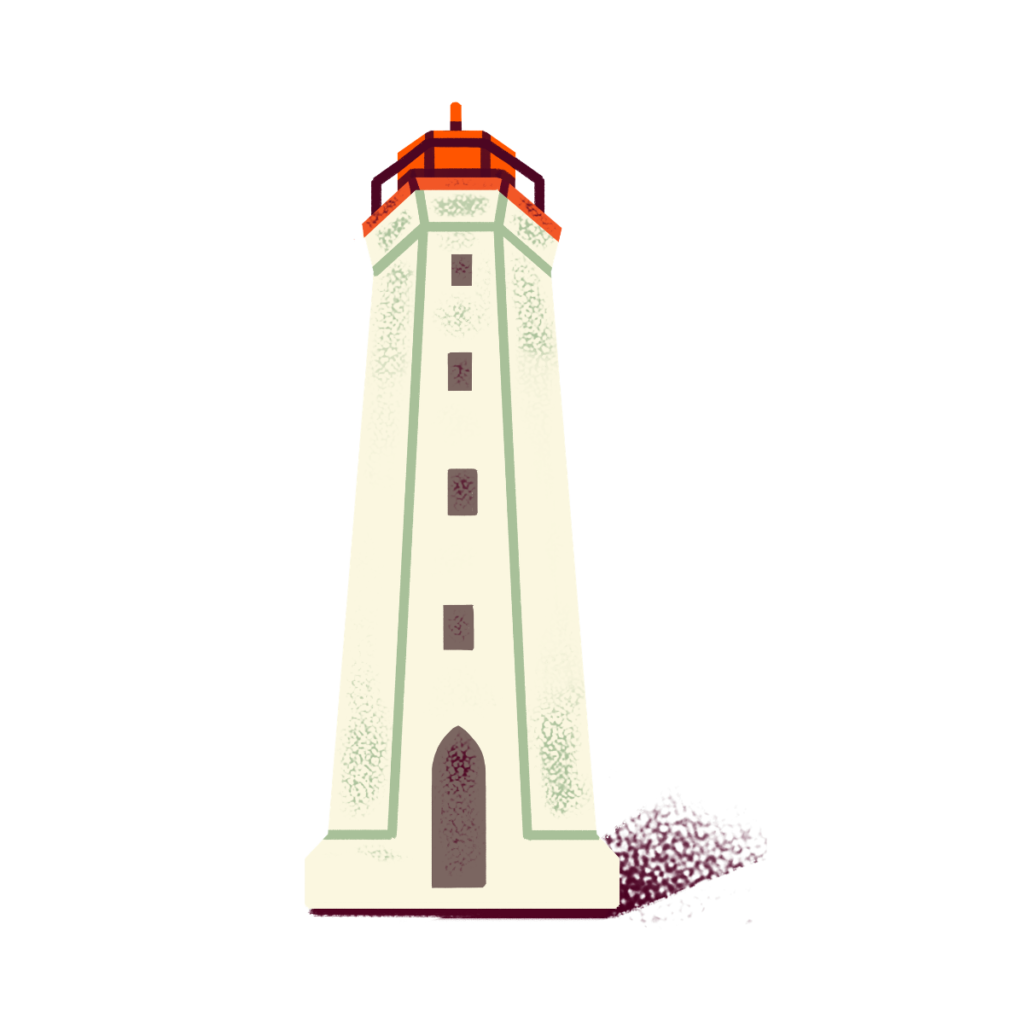Illustration of a lighthouse