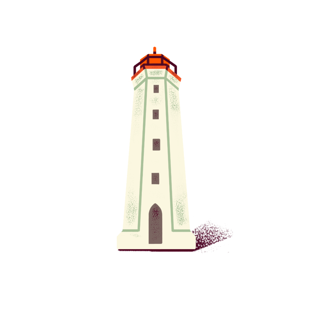 Illustration of a lighthouse