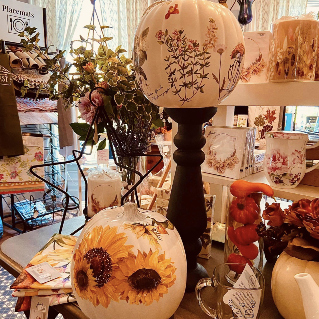 Image of seasonal decor in a shop