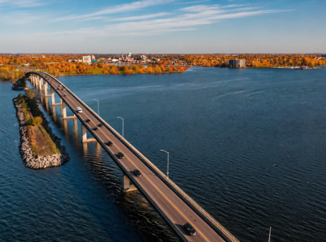 Image of a bridge over a body of water